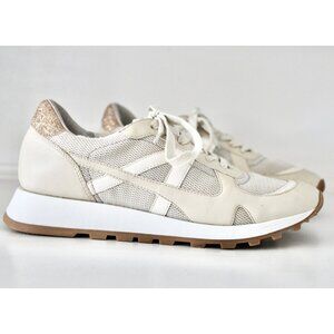 DOLCE VITA Muzio Glitter Heel Neutral Sneaker Shoes Plush, Size 10